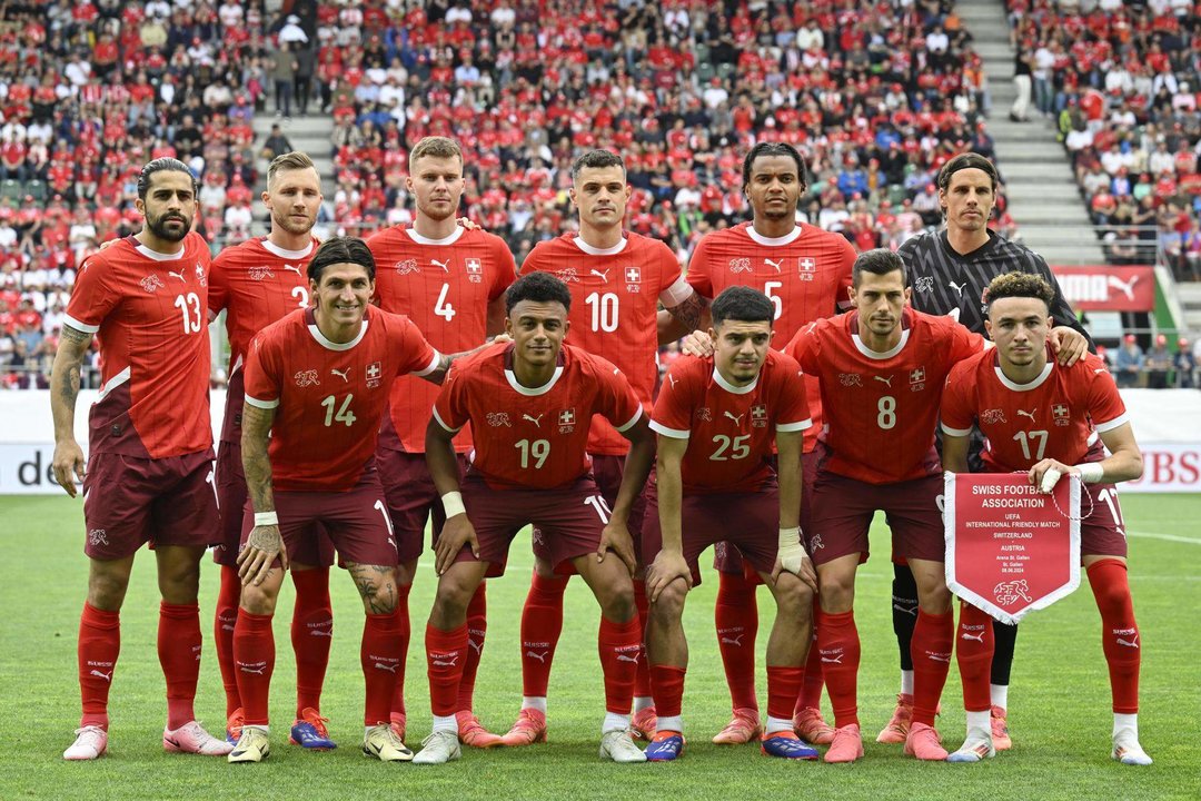 Once titular de Suiza en el amistoso contra Austria, en una foto de archivo. EFE/EPA/GIAN EHRENZELLER