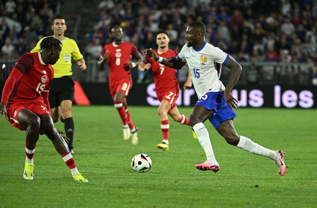 El jugador francés Marcus Thuram en una imagen de archivo. EFE/EPA/Caroline Blumberg