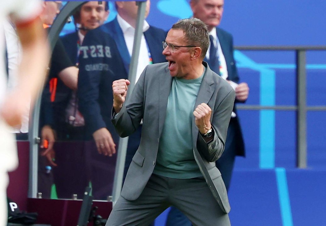 El seleccionador de Austria Ralf Rangnick en Berlín, Alemania. EFE/EPA/HANNIBAL HANSCHKE