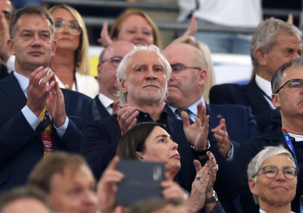 El mítico Rudi Völler durante el partido inaugural. EFE/EPA/FRIEDEMANN VOGEL